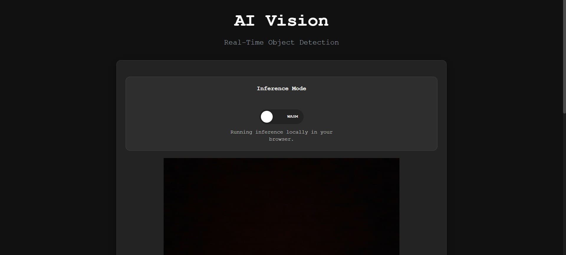 Real-Time WebRTC VLM Object Detection screenshot