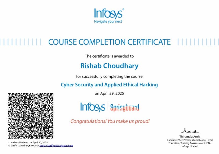 Cyber Security and Applied Ethical Hacking Certificate